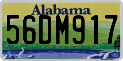 AL license plate 56DM917