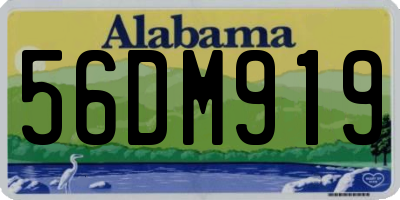 AL license plate 56DM919