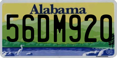 AL license plate 56DM920