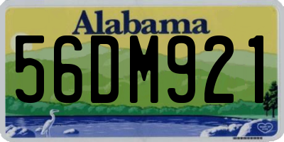 AL license plate 56DM921
