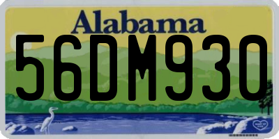 AL license plate 56DM930