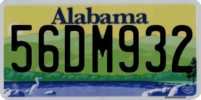 AL license plate 56DM932