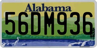AL license plate 56DM936