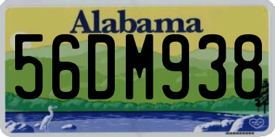 AL license plate 56DM938