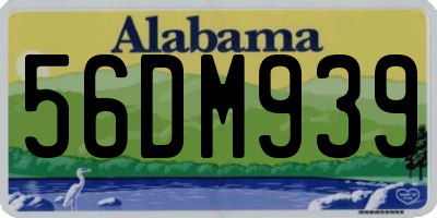 AL license plate 56DM939