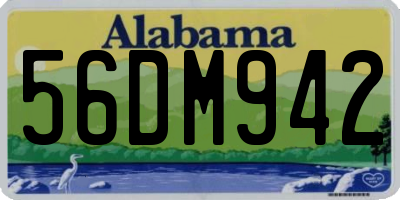 AL license plate 56DM942
