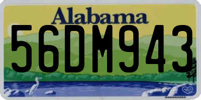 AL license plate 56DM943
