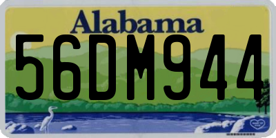 AL license plate 56DM944