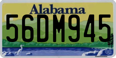 AL license plate 56DM945