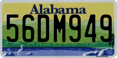 AL license plate 56DM949