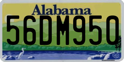 AL license plate 56DM950