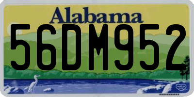 AL license plate 56DM952