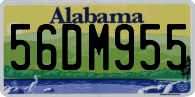 AL license plate 56DM955