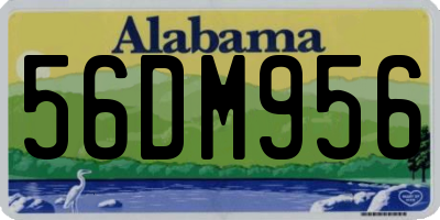 AL license plate 56DM956
