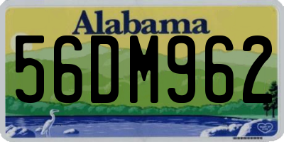 AL license plate 56DM962