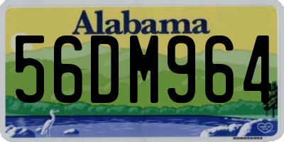 AL license plate 56DM964