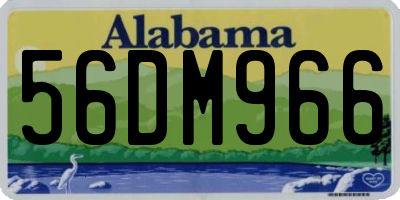 AL license plate 56DM966