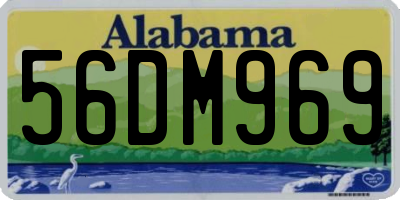 AL license plate 56DM969