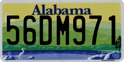AL license plate 56DM971