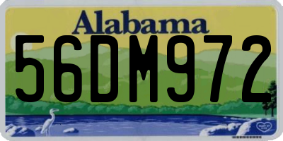AL license plate 56DM972