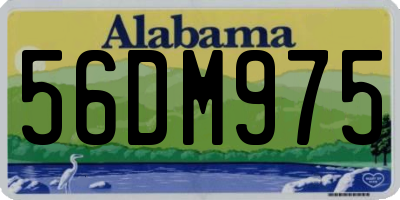 AL license plate 56DM975