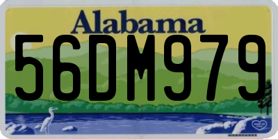 AL license plate 56DM979