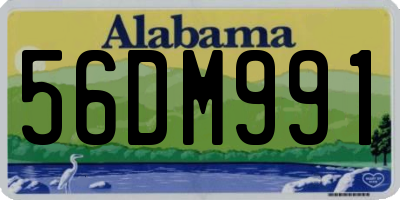 AL license plate 56DM991