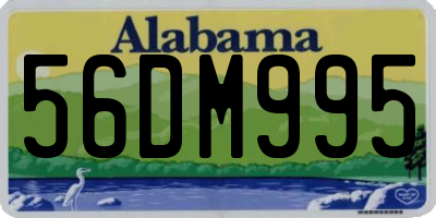 AL license plate 56DM995