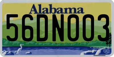 AL license plate 56DN003