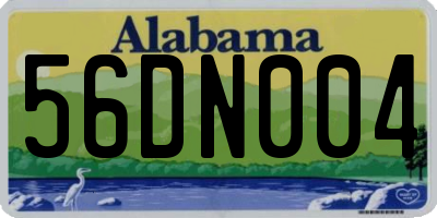 AL license plate 56DN004
