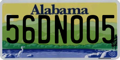 AL license plate 56DN005
