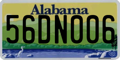 AL license plate 56DN006