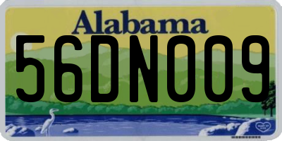 AL license plate 56DN009