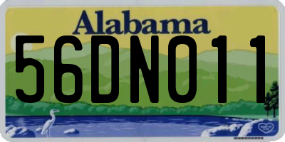 AL license plate 56DN011