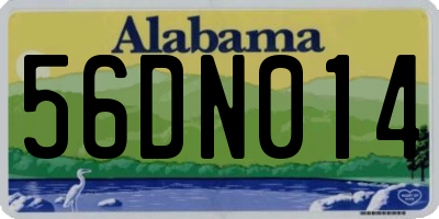 AL license plate 56DN014