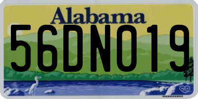 AL license plate 56DN019