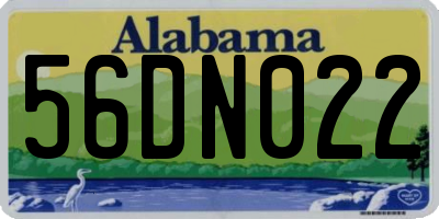 AL license plate 56DN022
