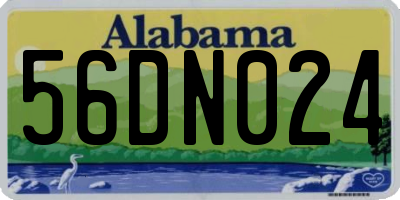 AL license plate 56DN024
