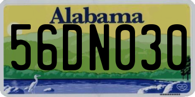 AL license plate 56DN030