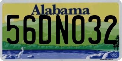 AL license plate 56DN032