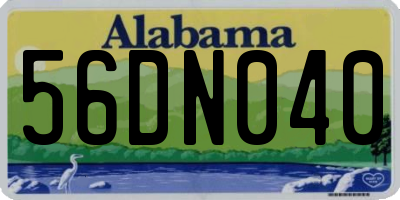 AL license plate 56DN040