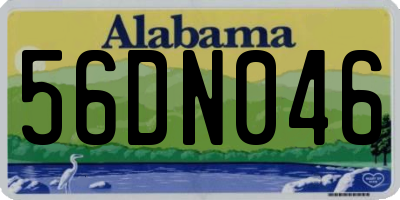 AL license plate 56DN046