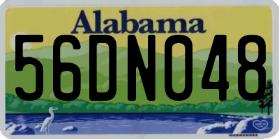 AL license plate 56DN048