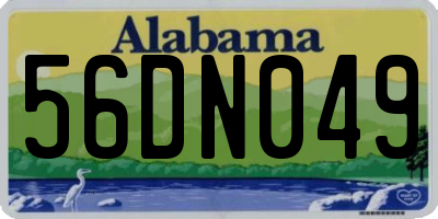 AL license plate 56DN049