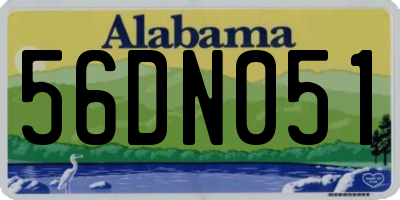 AL license plate 56DN051