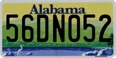 AL license plate 56DN052