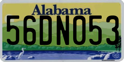 AL license plate 56DN053