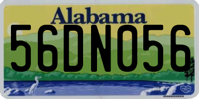 AL license plate 56DN056
