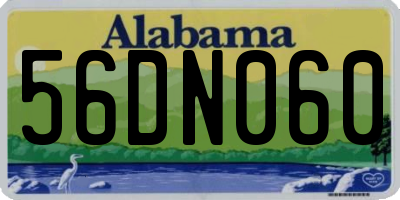 AL license plate 56DN060