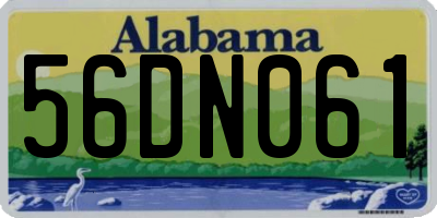 AL license plate 56DN061